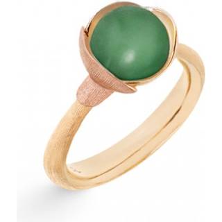 OLE LYNGGAARD COPENHAGEN Lotus 1, 18 kt. guld ring med serpentin