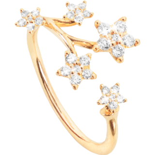 OLE LYNGGAARD COPENHAGEN Shooting Stars 18 kt guld ring med 30 brillanter