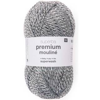 Superba Premium Mouliné 4-fädig - Schwarz-Grau