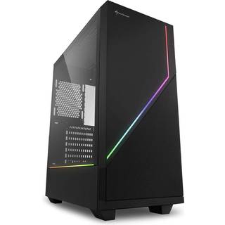 Sharkoon RGB FLOW ATX - Kabinet - Tower - Sort
