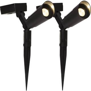 Star Trading - Solar Cell Lighting - Solar Cell Potlight 2 -P Powerspot - Sort - 15 cm