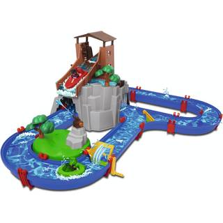 AquaPlay Adventure Land - kanalsystem med vandrutsjebane, 2 figurer og 2 både