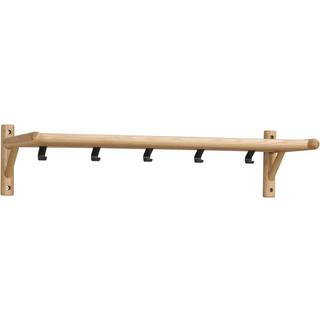 Rowico Home Milford hattehylde Hvidpigmenteret eg/sort metal 80 x 33 cm
