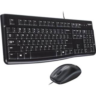 Logitech MK120 Desktop - FR - Tastatur & Mus sæt - Fransk - Sort