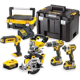 Værktøjssæt DeWalt (DCD796 + DCF887 + DCS331 +DCS391 + DCL050); 18 V; 3x5,0 Ah batt.