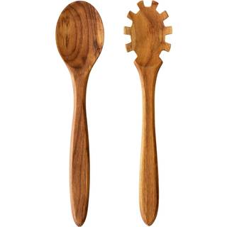 Aida Raw salatbestik 2 dele teak Brun