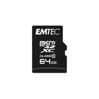 Emtec Classic Class 10 MicroSD-kort - ECMSDM64GXC10CG - 64GB