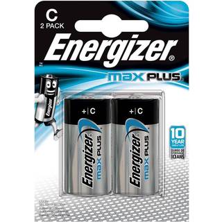 Energizer Max Plus Batteri alkalisk, C, 1,5 V, 2-pak