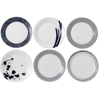 Royal Doulton Pacific tallerken blå 6 dele 28 cm