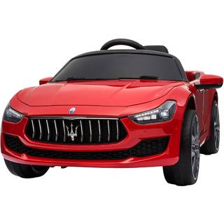 Nordic Play Elbil Maserati Ghibli, 12V med EVA-hjul og lædersæde