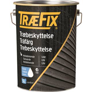 Træbeskyttelse heldækkende sort 5 liter - Træfix