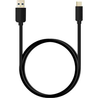 NÖRDIC C 1m USB 2.0 til USB A-kabel 480Mbps sort