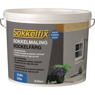 Sokkelmaling vandbaseret grå 5 liter - SokkelFix
