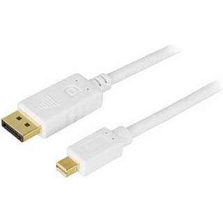 DELTACO DisplayPort til Mini DisplayPort monitorkabel, 20-pin han - ha