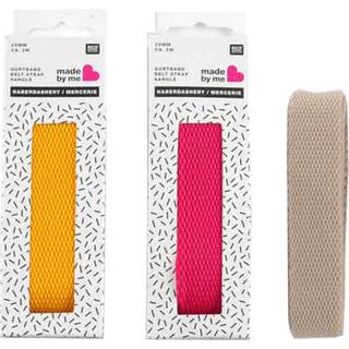 Gurtband 25mm 2m - Beige
