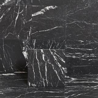 Marmor Arredo Nero Marquina Mat Sort 15x15 cm