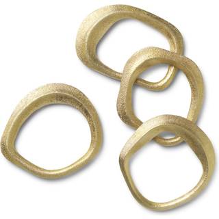 Ferm Living Flow servietring 4-pakke Messing