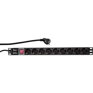 LOGILINK 19"" Steckdosenleiste Logilink 9fach mit An/Aus Schalter