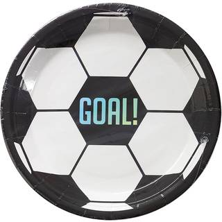 Fodbold paptallerkner 8 stk.