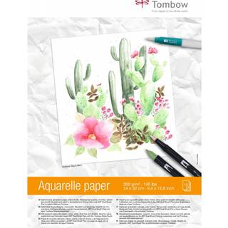 Tombow Akvarelblok 24x32cm 300g 15ark