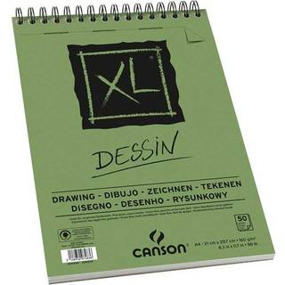 XL Dessin Skitsepapirsblok Blok med papir fra XL Tykkelse:160 g Størrelse:A4.