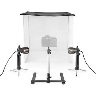 LED Fotostudiesæt - 60 x 60 cm - 6500K - Foldbart