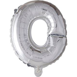 Folie balloner med bogstaver i sølv 41 cm (O)