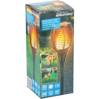 LED Solar Torch / Havelampe med naturligt flammende lys - perfekt til haven og terrassen