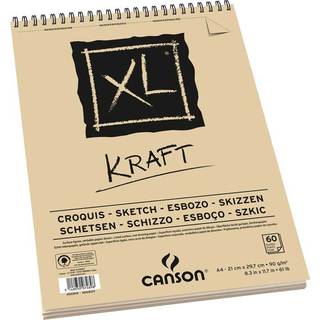 XL Spiralblock Kraft A4 60 Blatt