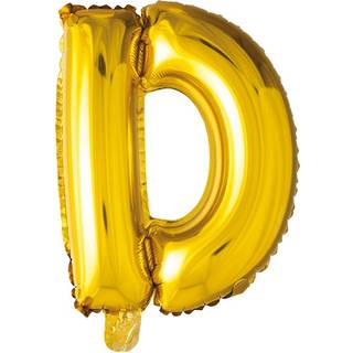Folie balloner med bogstaver i guld 41 cm (D)