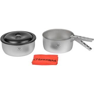 Campingsæt Trangia Tundra II-D, med 2 kedler i DS / Duossal 2.0-laminat + 1 låg i NS / Non Stick-teflon + gribetang + etui