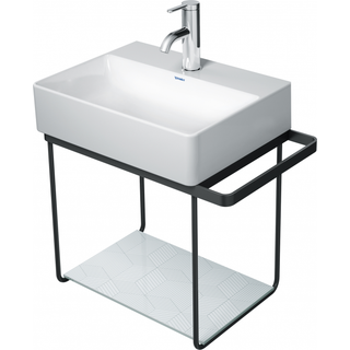 Duravit DuraSquare vægmonteret, 51,6 x 33,3 cm, sort mat