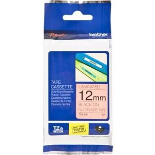 Brother Tape 12mm Tze-b31 Sort/neon Orange