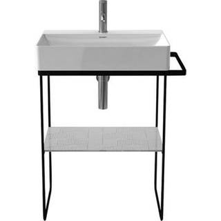 Duravit DuraSquare Gulstående, 66,5 x 45,1 cm, sort mat