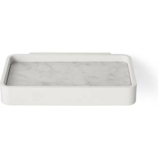 Audo Copenhagen - Shower Tray White/White Marble - Sæbepumper - Norm Architects - Hvid