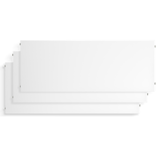 String - Hyldeplade 78x20cm 3-pack sortbejset ask - Reolsystem - Nils Strinning - Sort - Træ
