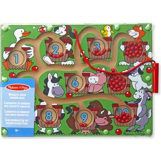 Melissa & Doug Magnetisk labyrintspil i træ tæl og tril æbler