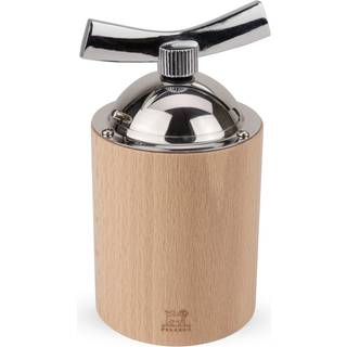 Peugeot Isen Leinsamenmühle 13 cm Buchenholz natur - Keramikmahlwerk - Braun,Silber
