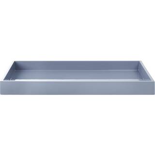 Mojoo Lux lakeret dekorationsbakke 38x19x3,5 cm Antracit