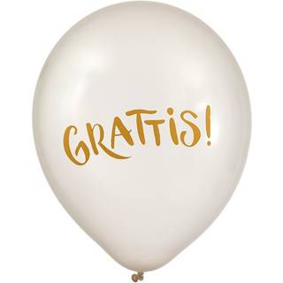 Grattis balloner, 6 stk