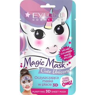 Eveline Cosmetics Magic Mask Cute Unicorn 3D rensende sheetmaske 1 stk. - 1 stk.