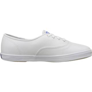 Keds Kvindemester Lace Up Sneaker White Leather 6.5