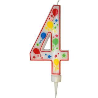 Stor Siffer Lys, 17cm (4)