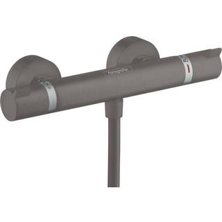 Hansgrohe Ecostat Comfort termostat - inkl forskruninger & rosetter, børstet sort krom