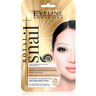 Eveline Cosmetics Royal Snail Fugtende og udglattende maske Med snegleekstrakt 1 stk. - 1 stk.