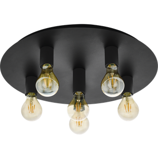 Passano LED-loftlampe, 6 lyskilder, guld