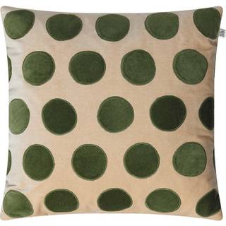 Chhatwal & Jonsson Circle Betræk 50x50 Cm /cactus Green - Pyntepuder & Betræk Velour Beige - CC150172-15V