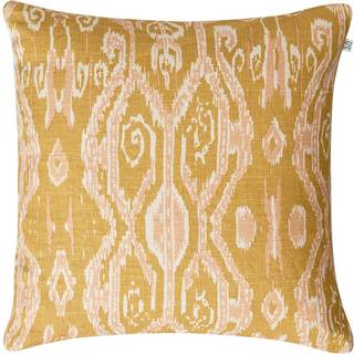 Chhatwal & Jonsson Ikat Madras Pudebetræk 50x50 Cm Spicy Yellow / Rosa - Pyntepuder & Betræk Hør Rose - CC180134-15B