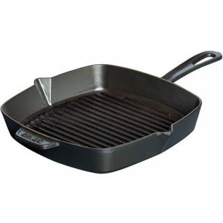 Staub Grillpander Amerikansk grill 30 cm, Støbejern, Sort