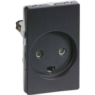 LK Fuga Stikkontakt Med Jord 1 1/2 Modul Koksgrå - 501D86111L